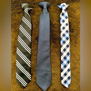 Lot of Boys Ties (Clip-On), 14 Inches (Boys 6-10)